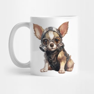 Chihuahua Dog Wearing Gas Mask Mug